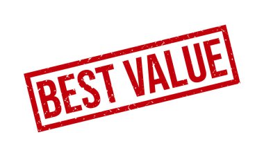 En İyi Değerli Lastik Damga. Kırmızı En İyi Değer Kauçuk Grunge Mühür Vektör İllüstrasyonu