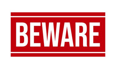 Dikkat et Lastik Grunge Damga Mühür Vektörü