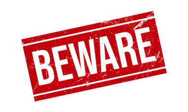 Rubber Stamp 'a dikkat et. Kırmızı Dikkat Kauçuk Grunge Mühür Vektör İllüstrasyonu