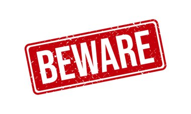 Dikkat et Lastik Grunge Damga Mühür Vektörü