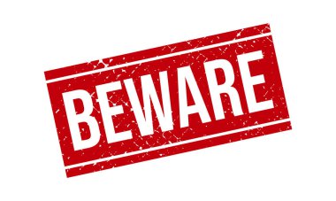 Dikkat et Lastik Grunge Damga Mühür Vektörü