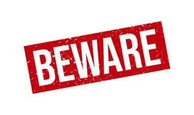 Rubber Stamp 'a dikkat et. Kırmızı Dikkat Kauçuk Grunge Mühür Vektör İllüstrasyonu