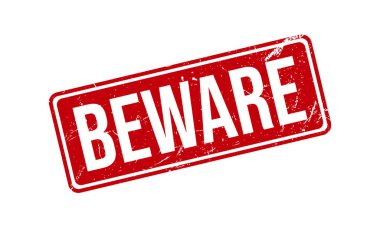 Dikkat et Lastik Grunge Damga Mühür Vektörü