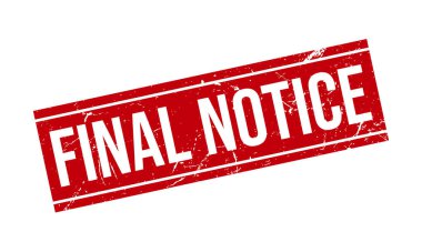 Son Bildirim Kauçuk Grunge Damga Mühür Vektörü