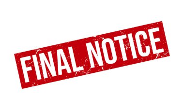 Son Bildirim Kauçuk Grunge Damga Mühür Vektörü