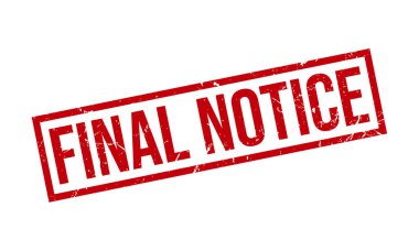 Son Bildirim Kauçuk Grunge Damga Mühür Vektörü