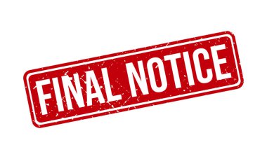 Son Bildirim Kauçuk Grunge Damga Mühür Vektörü