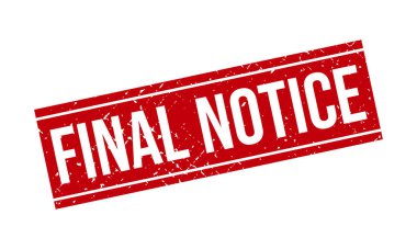 Son Bildirim Kauçuk Grunge Damga Mühür Vektörü