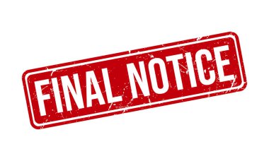 Son Bildirim Kauçuk Grunge Damga Mühür Vektörü