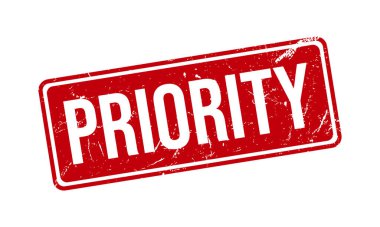 Öncelikli Kauçuk Grunge Mühür Vektör İllüstrasyonu