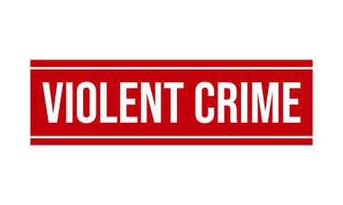 Şiddet Suçu Kauçuk Grunge Mühür Vektörü İllüstrasyonu