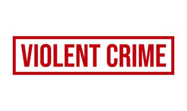 Şiddetli Suç Kauçuk Damgası. Şiddet Suçu Kauçuk Grunge Mühür Vektörü İllüstrasyonu