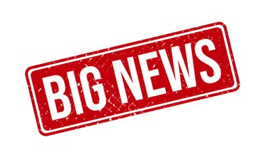 Büyük Haberler Kauçuk Grunge Mühür Vektör İllüstrasyonu