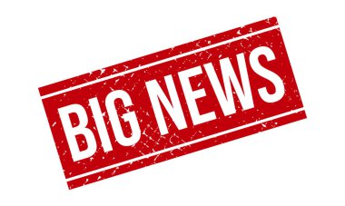 Büyük Haberler Kauçuk Grunge Mühür Vektör İllüstrasyonu