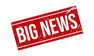 Büyük Haberler Kauçuk Grunge Mühür Vektör İllüstrasyonu