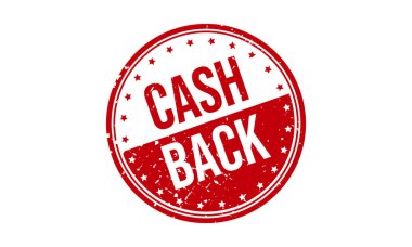 Nakit Kauçuk Damgası. Nakit Geri Kauçuk Grunge Mühür Vektör İllüstrasyonu