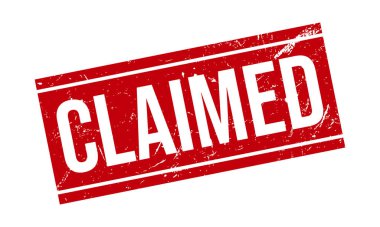 Rubber Stamp olduğunu iddia etti. İddia edilen Kauçuk Grunge Mühür Vektör İllüstrasyonu