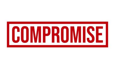 Uzlaşma Kauçuk Damgası. Uzlaşma Kauçuk Grunge Mühür Vektör İllüstrasyonu