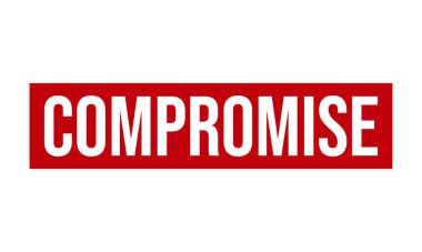 Uzlaşma Kauçuk Damgası. Uzlaşma Kauçuk Grunge Mühür Vektör İllüstrasyonu