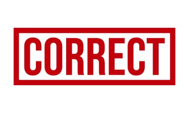 Doğru Rubber Stamp. Doğru Lastik Grunge Mühür Vektör İllüstrasyonu