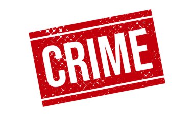 Suç Kauçuk Grunge Mühür Vektör İllüstrasyonu