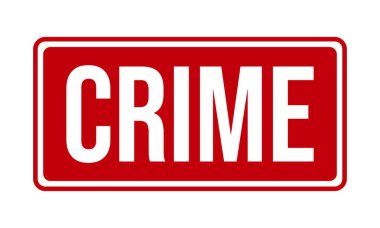 Suç Kauçuk Grunge Mühür Vektör İllüstrasyonu