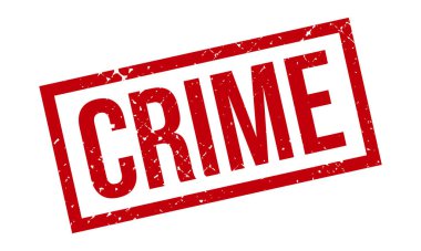 Suç Kauçuk Grunge Mühür Vektör İllüstrasyonu