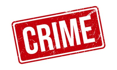 Suç Kauçuk Grunge Mühür Vektör İllüstrasyonu