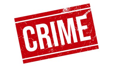 Suç Kauçuk Grunge Mühür Vektör İllüstrasyonu