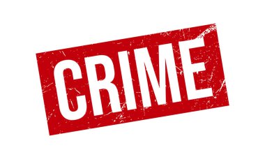 Suç Kauçuk Grunge Mühür Vektör İllüstrasyonu