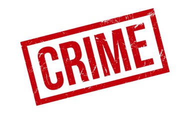 Suç Kauçuk Grunge Mühür Vektör İllüstrasyonu