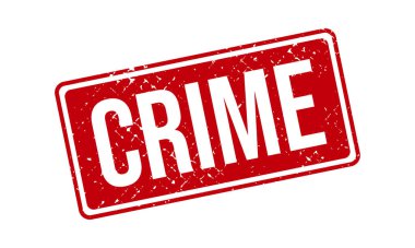 Suç Kauçuk Grunge Mühür Vektör İllüstrasyonu