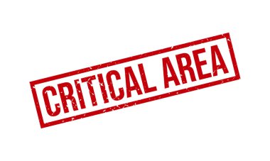 Kritik Alan Kauçuk Grunge Mühür Vektör İllüstrasyonu