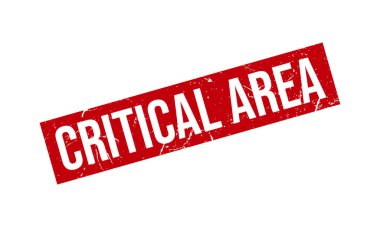 Kritik Alan Kauçuk Grunge Mühür Vektör İllüstrasyonu