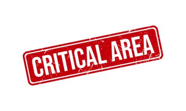 Kritik Alan Kauçuk Grunge Mühür Vektör İllüstrasyonu