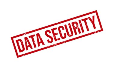 Veri Güvenliği Lastik Damgası. Veri Güvenliği Kauçuk Grunge Mühür Vektör İllüstrasyonu