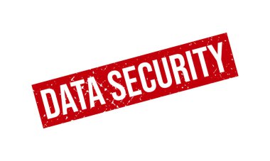 Veri Güvenliği Lastik Damgası. Veri Güvenliği Kauçuk Grunge Mühür Vektör İllüstrasyonu