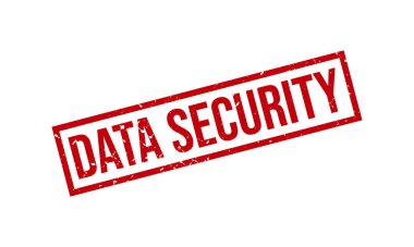 Veri Güvenliği Lastik Damgası. Veri Güvenliği Kauçuk Grunge Mühür Vektör İllüstrasyonu