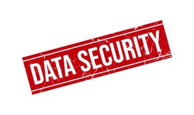 Veri Güvenliği Lastik Damgası. Veri Güvenliği Kauçuk Grunge Mühür Vektör İllüstrasyonu