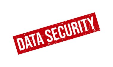 Veri Güvenliği Lastik Damgası. Veri Güvenliği Kauçuk Grunge Mühür Vektör İllüstrasyonu