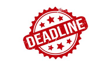 Son teslim tarihi: Lastik Grunge Mühür Vektör İllüstrasyonu