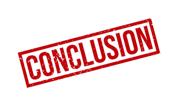 Conclusion Rubber Grunge Stamp Seal Vector Illustration