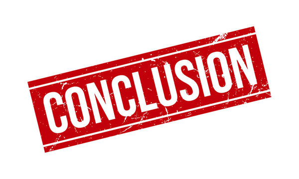 Conclusion Rubber Grunge Stamp Seal Vector Illustration