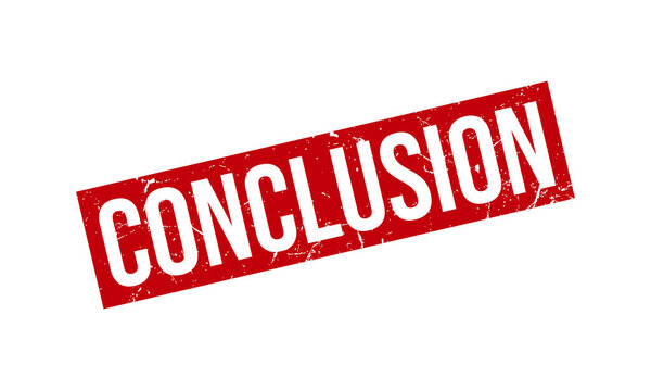 Conclusion Rubber Grunge Stamp Seal Vector Illustration