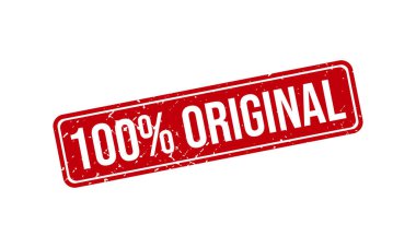 Yüzde yüz orijinal lastik mühür. % 100 Orijinal Grunge Mühür Mühür Vektörü İllüstrasyonu