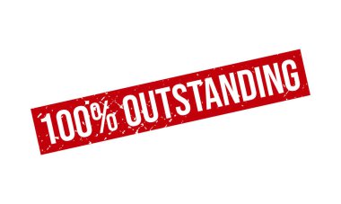 % 100 Üstün Lastik Damga. % 100 Olağanüstü Grunge Damga Mühür Vektörü İllüstrasyonu