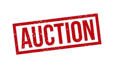 Açık Artırma Lastik Damga. Açık Artırma Grunge Mühür Mühür Vektörü İllüstrasyonu