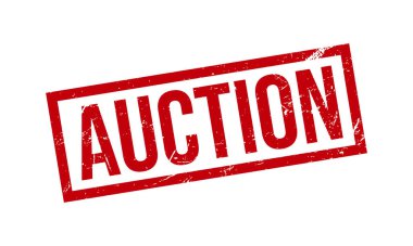 Açık Artırma Lastik Damga. Açık Artırma Grunge Mühür Mühür Vektörü İllüstrasyonu