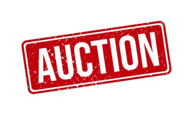 Açık Artırma Lastik Damga. Açık Artırma Grunge Mühür Mühür Vektörü İllüstrasyonu