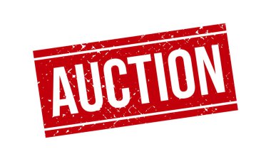 Açık Artırma Lastik Damga. Açık Artırma Grunge Mühür Mühür Vektörü İllüstrasyonu